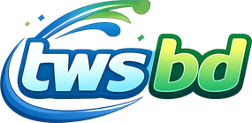 tws bd সাইটের নীল সবুজ লোগো